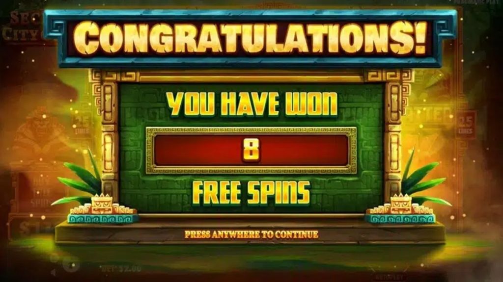 Secret City Gold Slot - Free Spins - Cita666