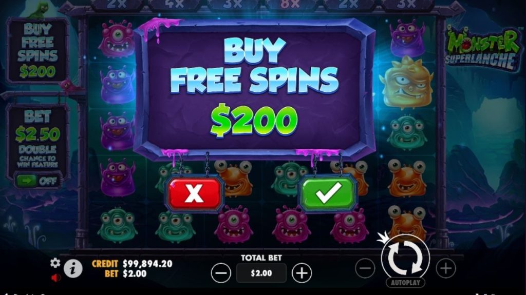 Monster Superlanche Slot - Buy Free Spins - Cita666