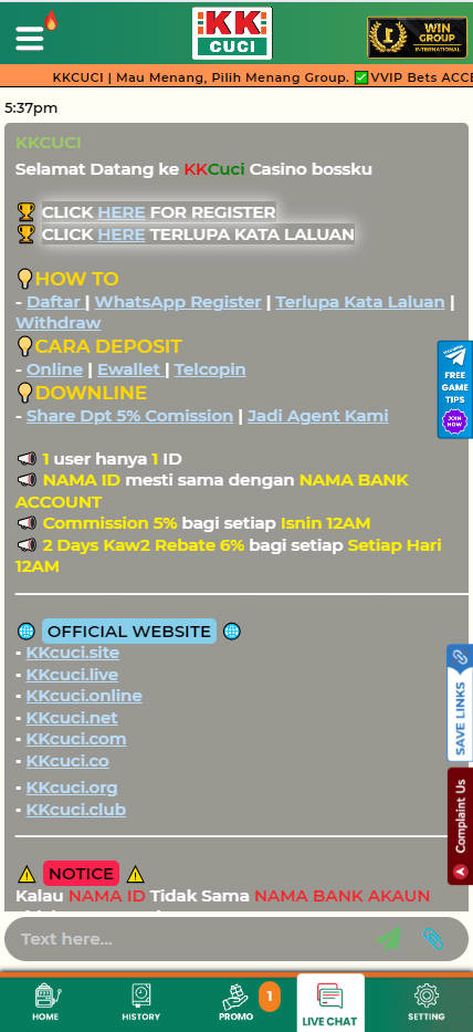 KKCUCI - Live Chat - Cita666