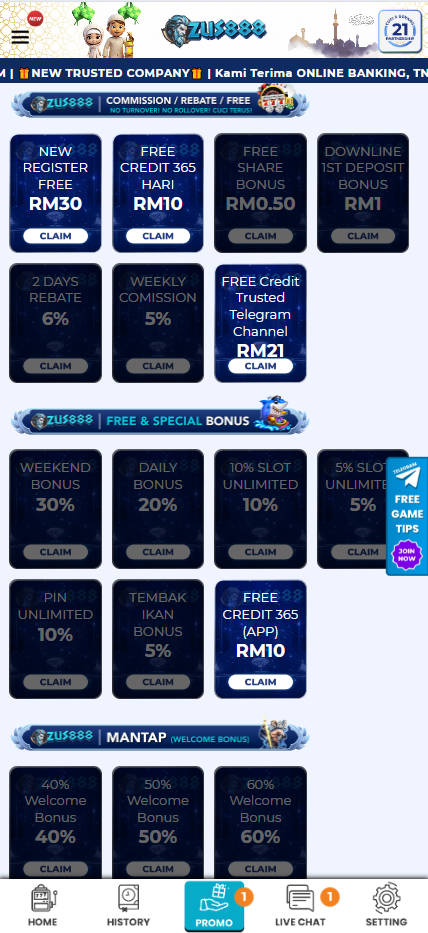 ZUS888 - Promotion - Cita666