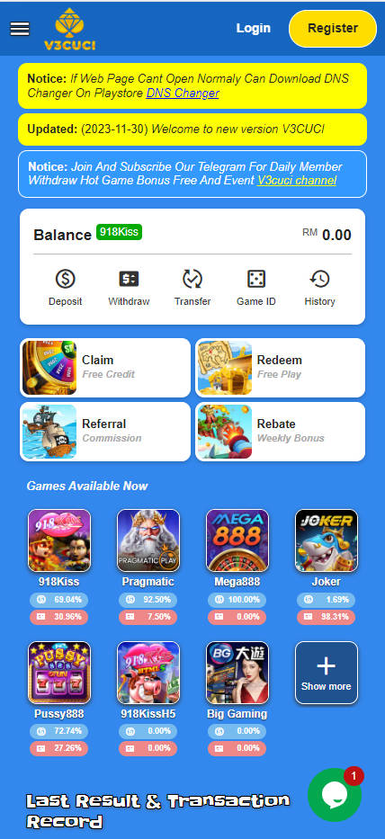 V3Cuci - Homepage - Cita666