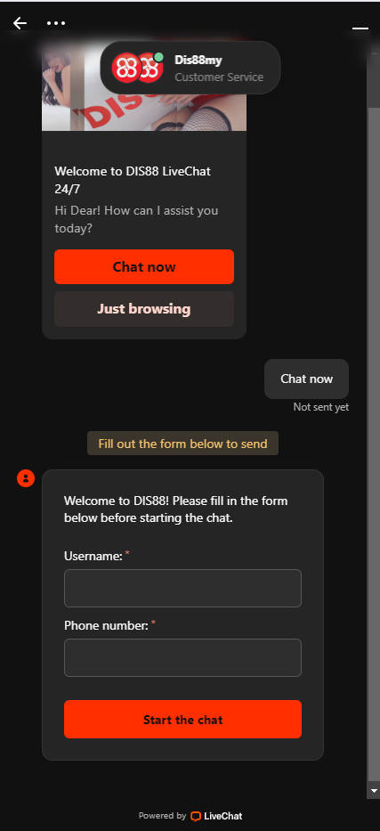 DIS88 - Live Chat - Cita666