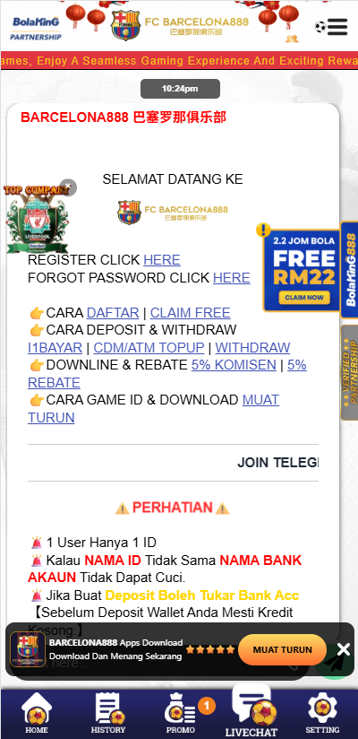 Barcelona888 - Livechat - cita666