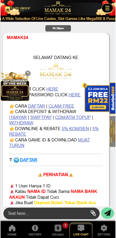 Mamak24 - Livechat - cita666