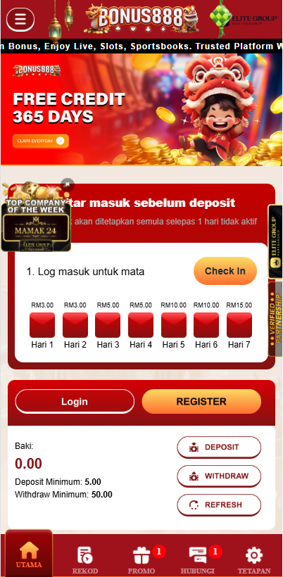 Bonus888 - Homepage - cita666