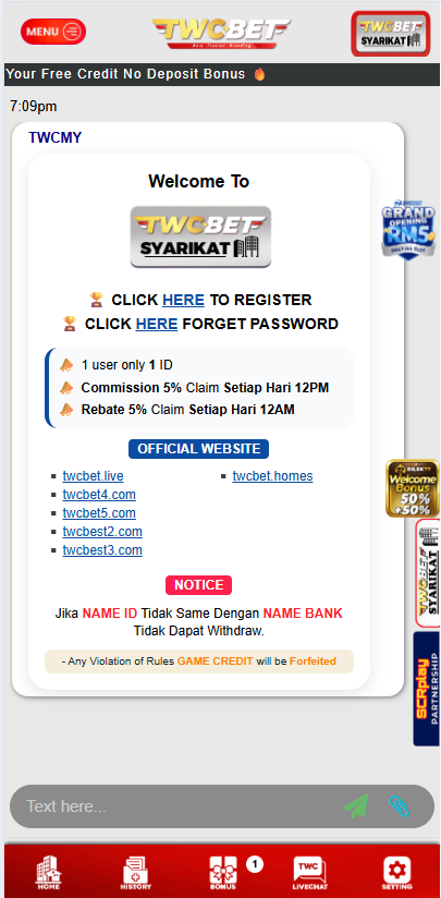 TWCBET - Livechat - cita666